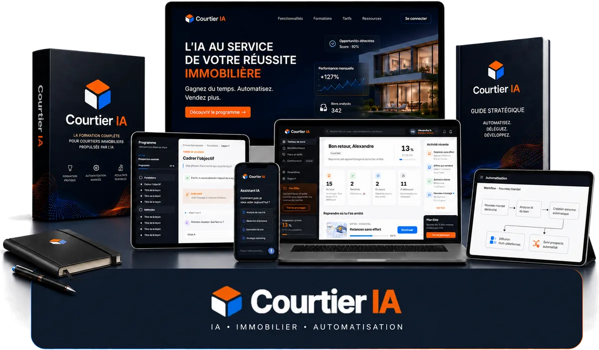 L'arsenal Courtier IA : kits de formation, outils, systèmes IA et prompts